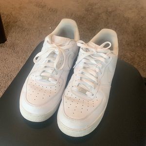 2020 nike air force 1s size 12 white fair condition